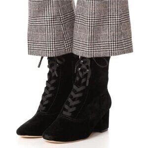 JOIE Black Yulia Velvet Boot